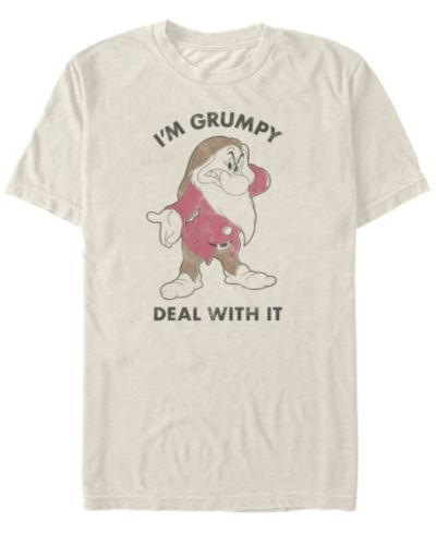 Детская футболка Disney Men's Snow White and the Seven Dwarfs I'm Grumpy Deal with it с коротким рукавом