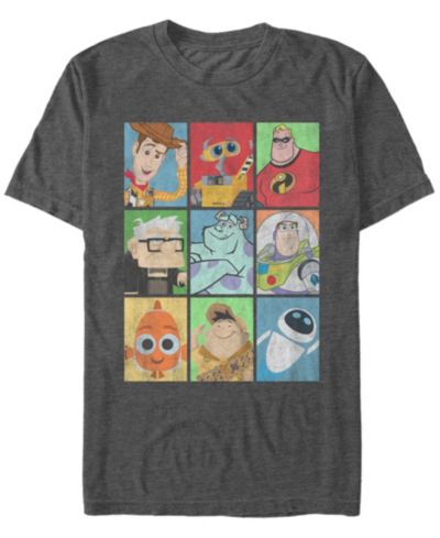 Мужская футболка Disney Pixar Epic Boxed Up Line Up Character Short Sleeve