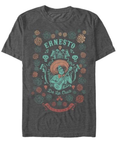 Футболка Fifth Sun Disney Pixar Men's Coco Ernesto Remember Me Floral Style, Short Sleeve