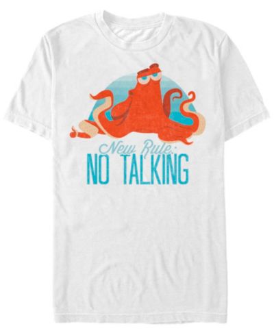 Disney Мужская футболка Short Sleeve T-Shirt Finding Dory Hank No Talking