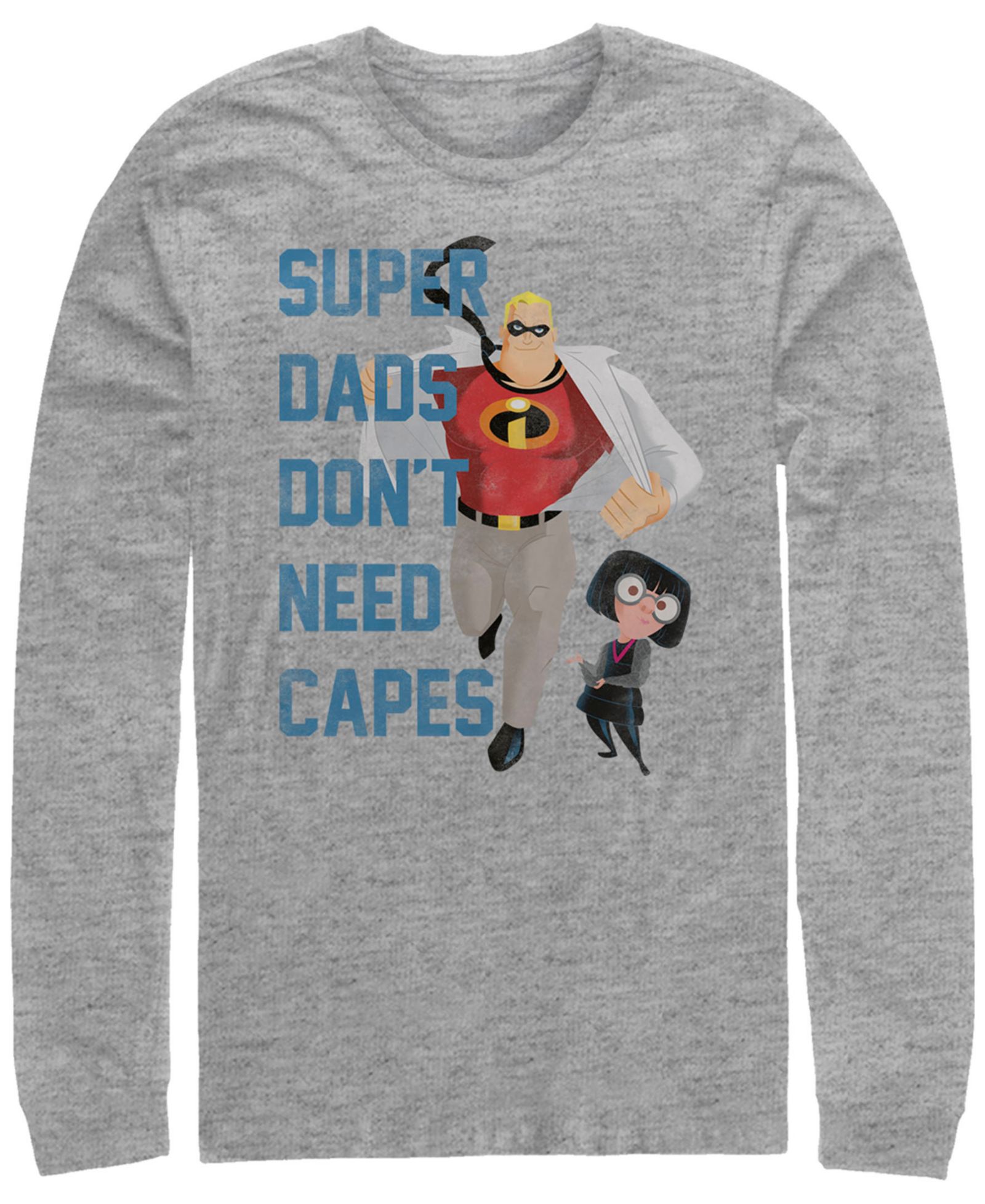 Мужская футболка Fifth Sun Disney Pixar Incredibles Super Dads No Capes Long Sleeve
