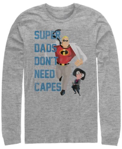 Мужская футболка Fifth Sun Disney Pixar Incredibles Super Dads No Capes Long Sleeve