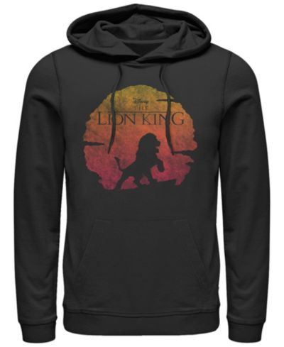 Мужское худи Disney Lion King Vintage Sunset Logo