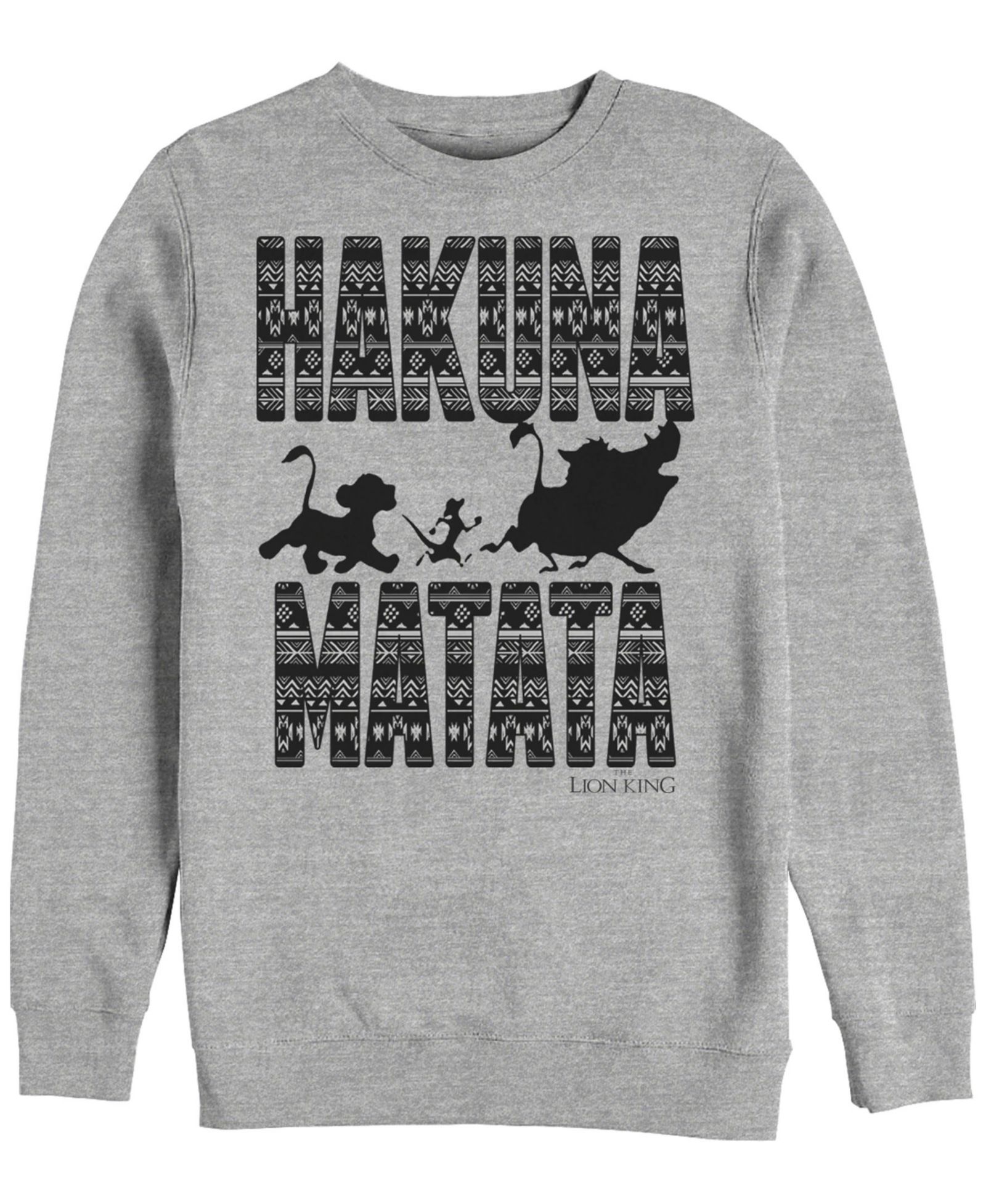 Disney Мужской флисовый свитшот Lion King Hakuna Matata