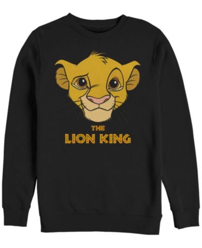 Мужское флисовое худи Disney Lion King с принтом Young Simba