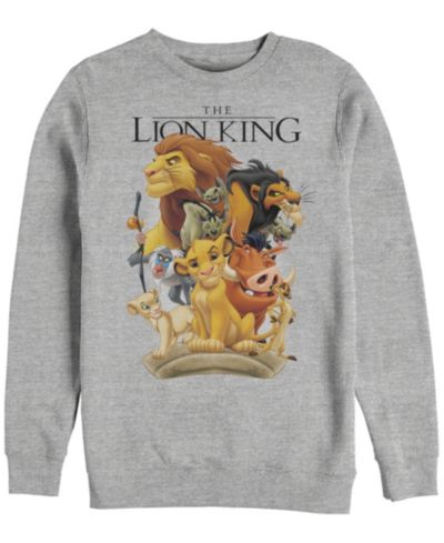 Disney Мужской флисовый джемпер с персонажами Lion King
