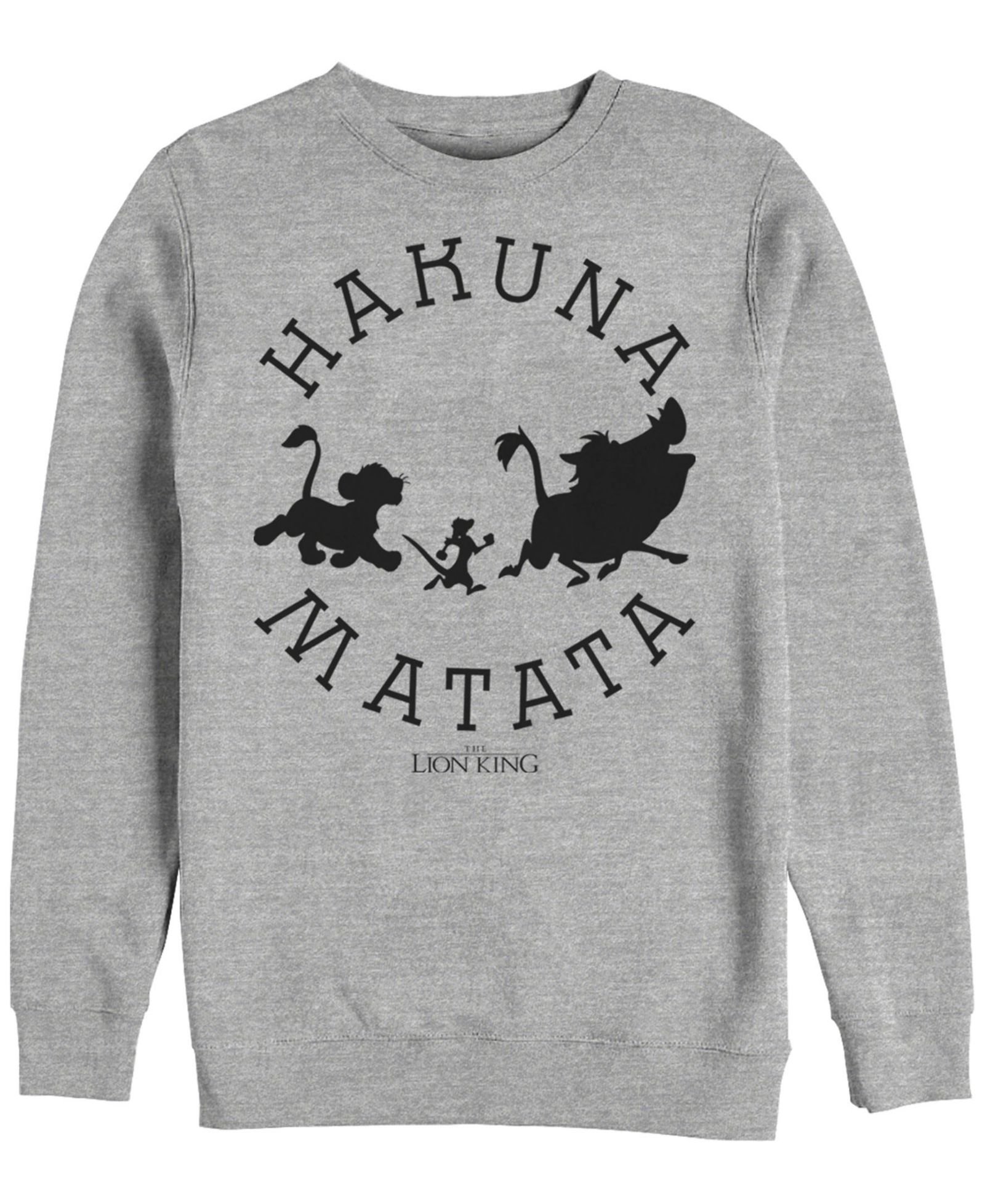 Disney Men's Lion King Hakuna Matata Pride Camp, Crewneck Fleece