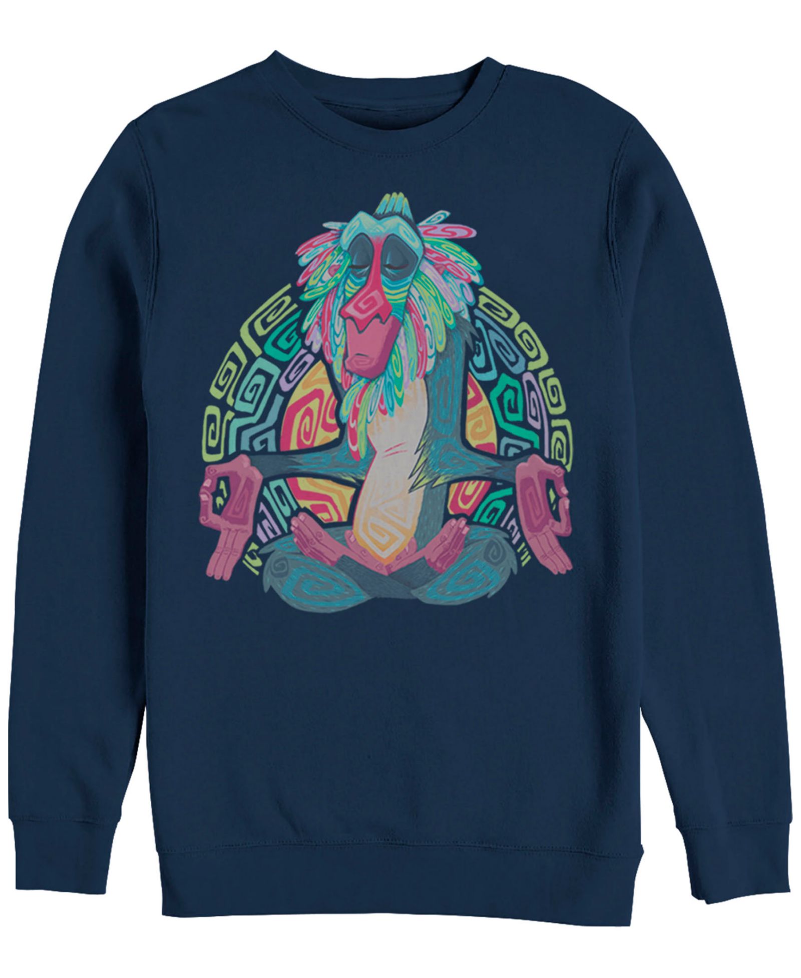 Disney Мужской флисовый джемпер Lion King Geometric Rafiki