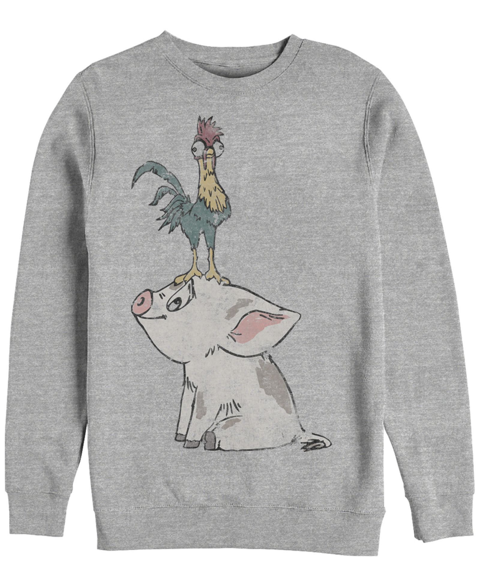 Свитшот Fifth Sun Disney Men's Moana Hei Hei on Top of Pigs Head Fleece