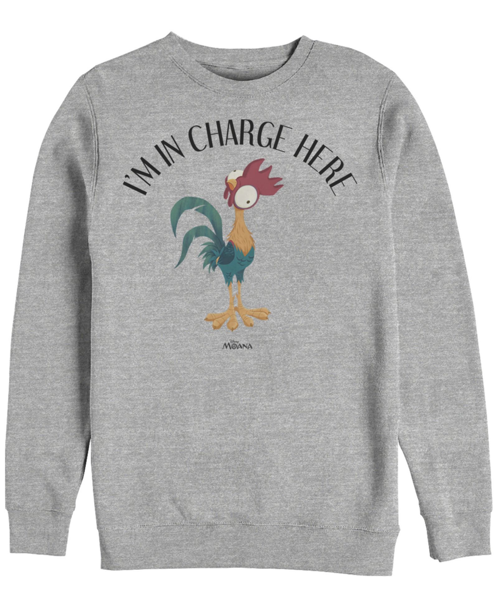 Флисовый свитшот Disney Men's Moana Hei Hei I'm in Charge Here, Crewneck