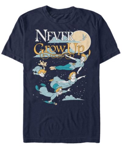 Мужская футболка Disney Peter Pan Group Shot Never Grow Up Night Portrait Short Sleeve
