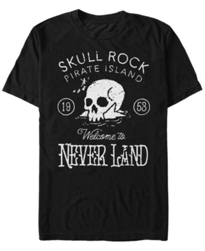 Мужская футболка Disney Peter Pan Skull Rock Vintage Inspired, с коротким рукавом
