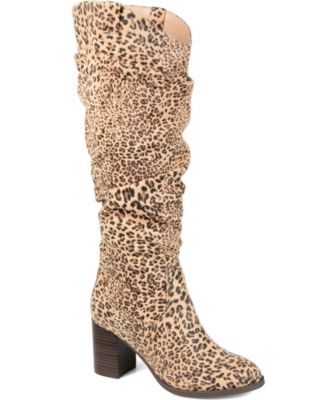 Journee Collection Women's Aneil Wide Calf Slouchy Dress Boots