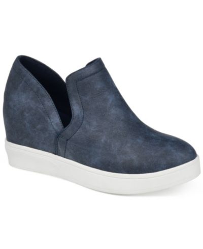 Journee Collection Women's Cardi Platform Wedge Sneakers