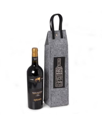 Сумка для вина Bey-Berk Wines of The World Felt Wine Tote
