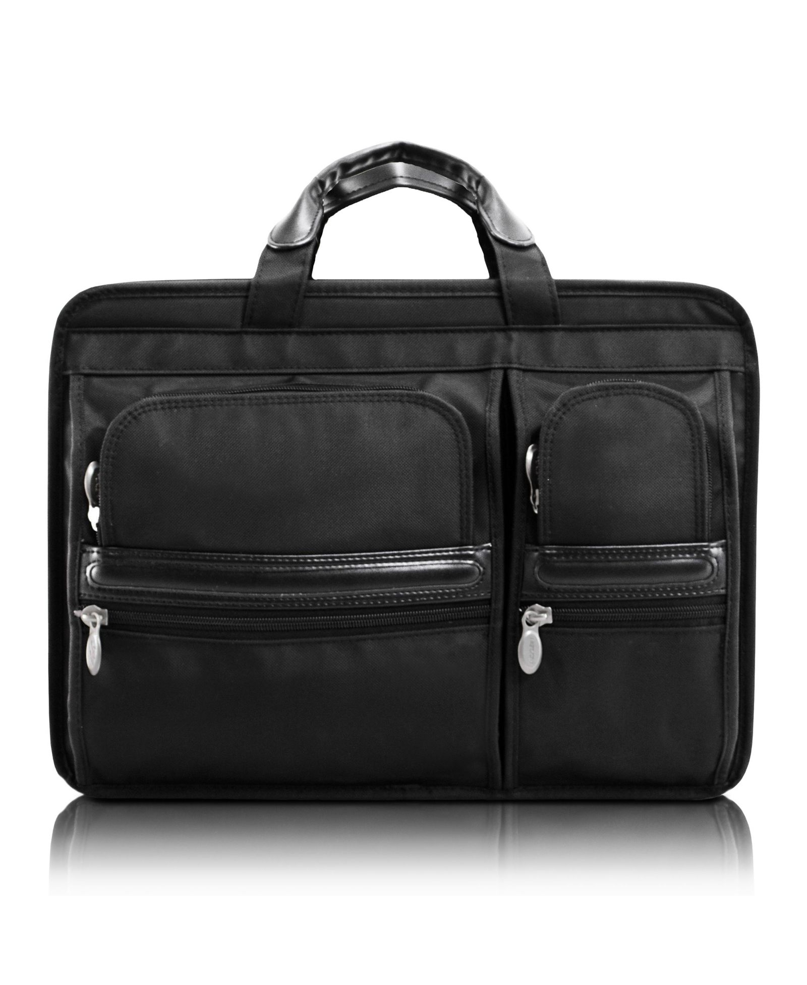 McKlein Hubbard, 15" Double Compartment Laptop Briefcase