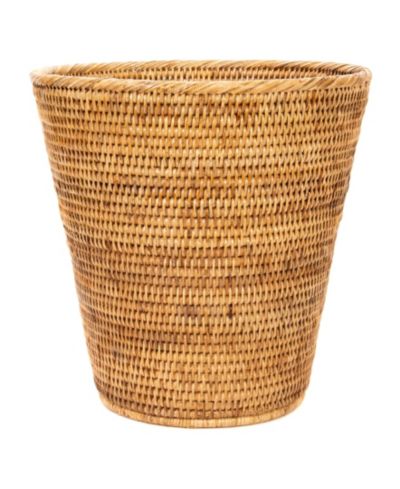 Artifacts Trading Company Rattan Round корзина для мусора с металлическим вкладышем