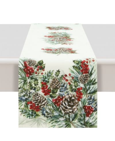 Зимняя декоративная дорожка Laural Home Winter Garland, 13"x 72"