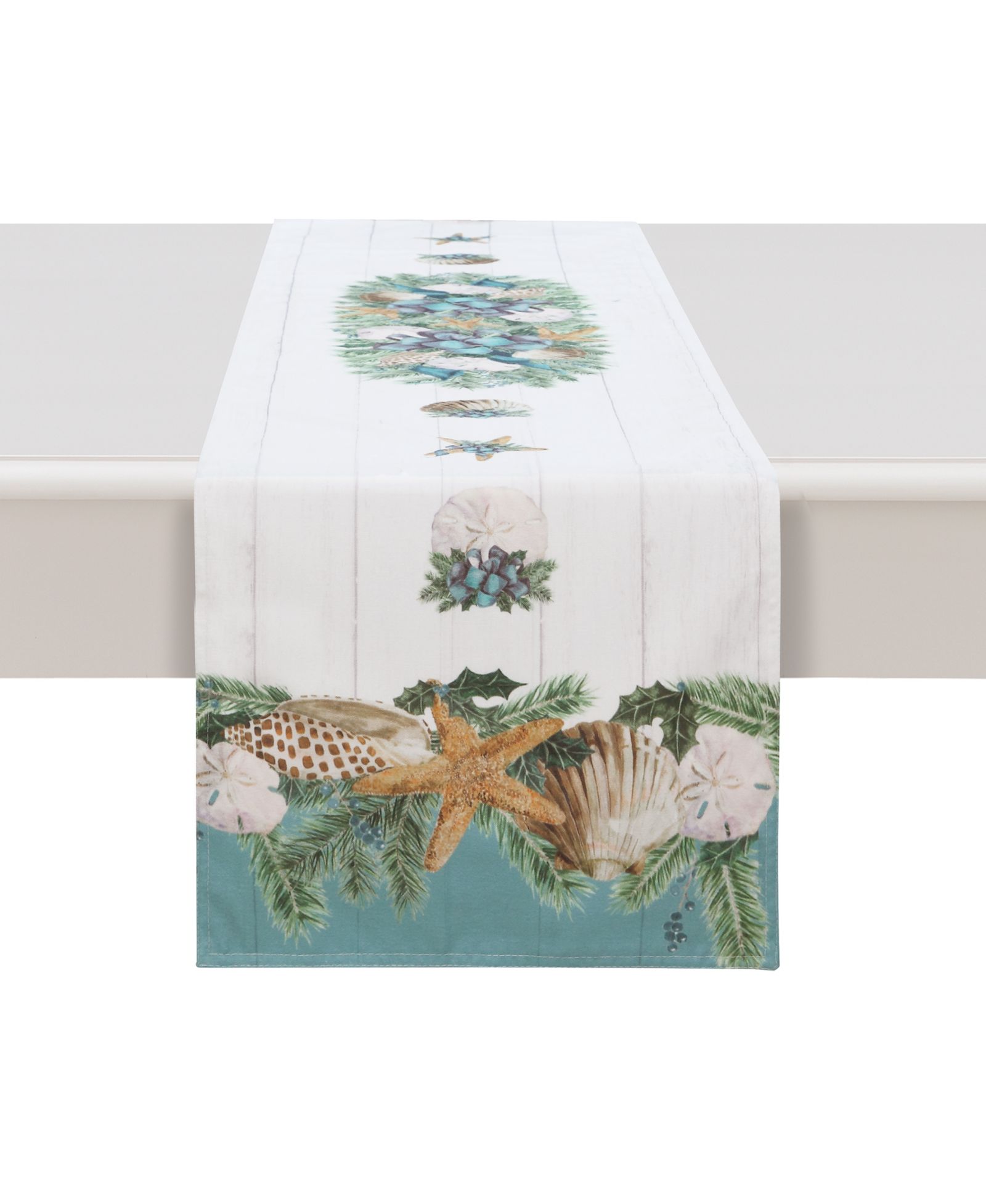 Laural Home Christmas By The Sea Table Runner - 72" x 13"