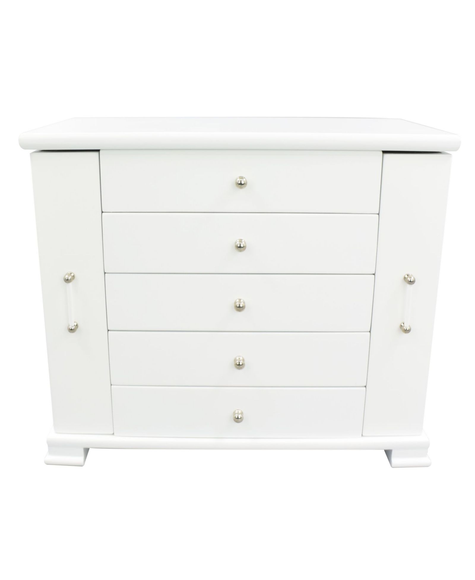 Pko Inc Wooden Jewelry Box, White
