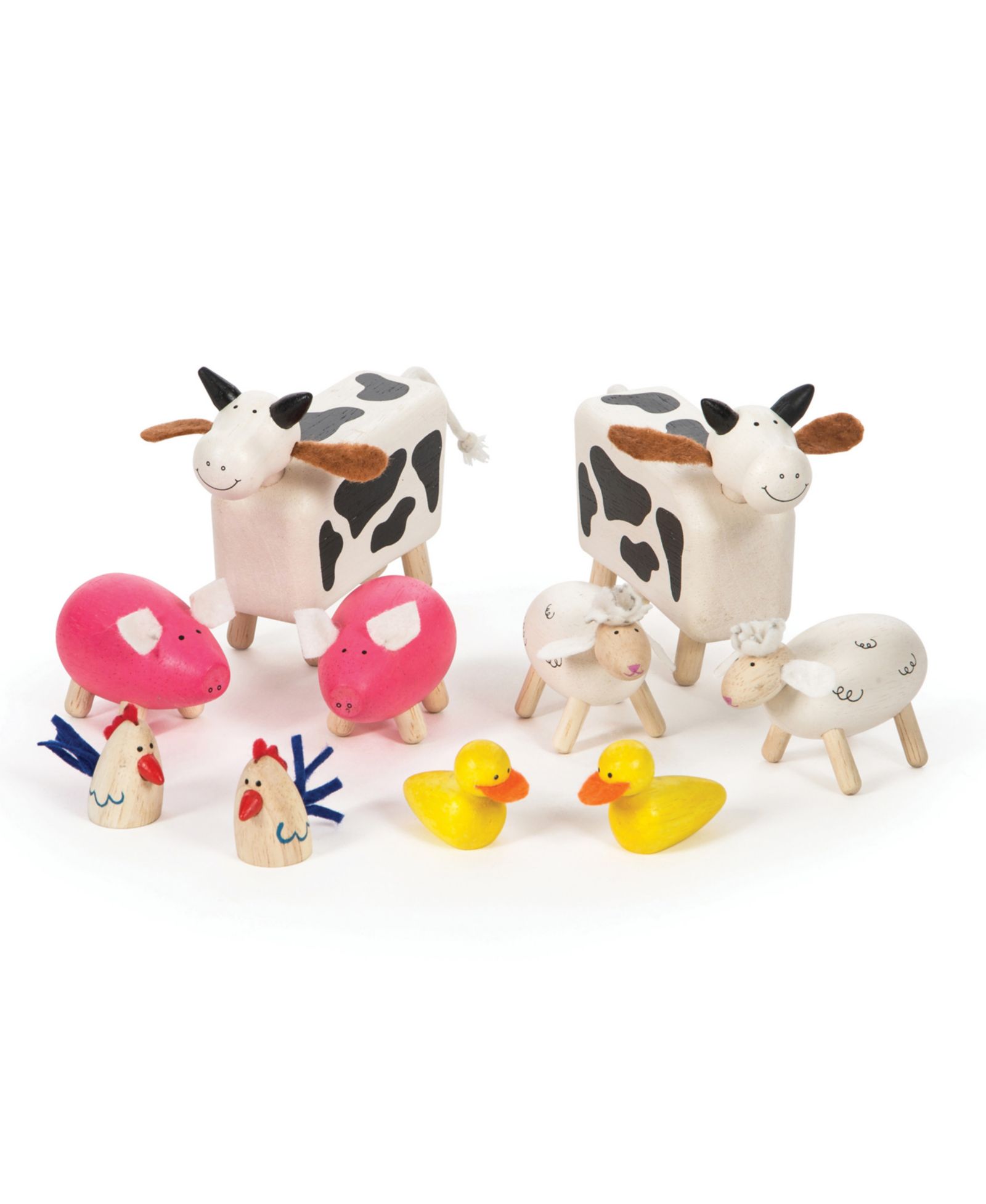 Деревянные фигурки животных Bigjigs Toys Wooden Farm Animals