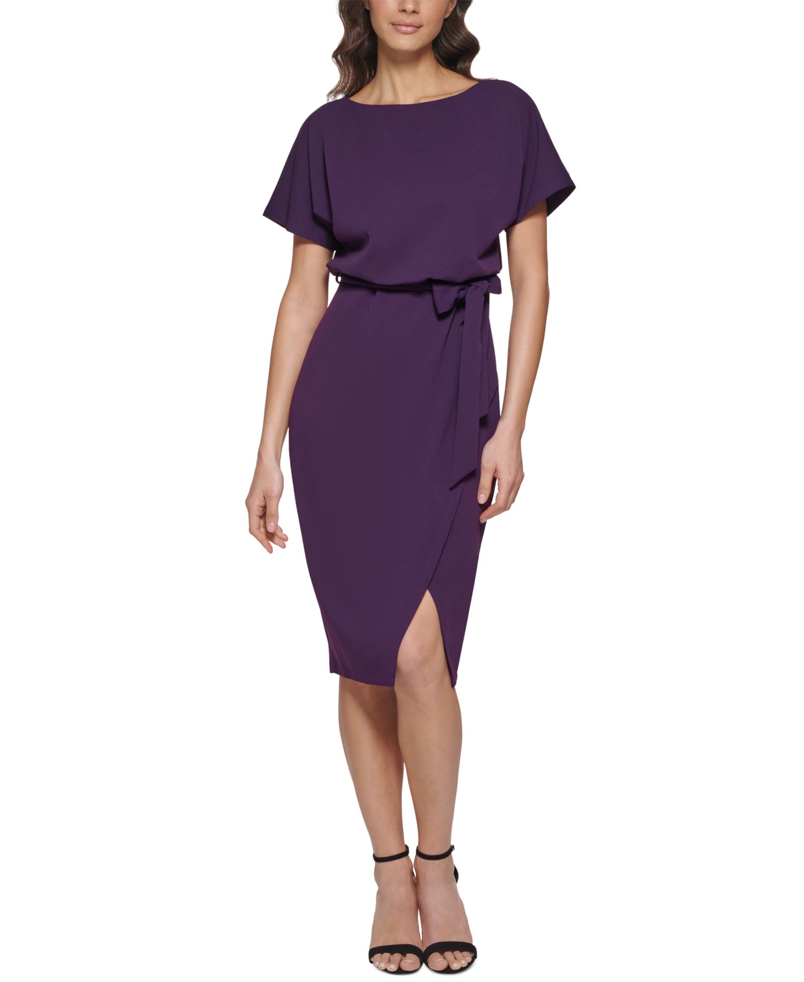 kensie Платье-обертка Blouson Wrap Dress