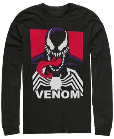 Мужская футболка с длинным рукавом Marvel Classic Venom Tongue out Poster