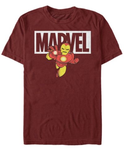 Мужская футболка Fifth Sun Marvel Iron Man Cartoon Brick Logo