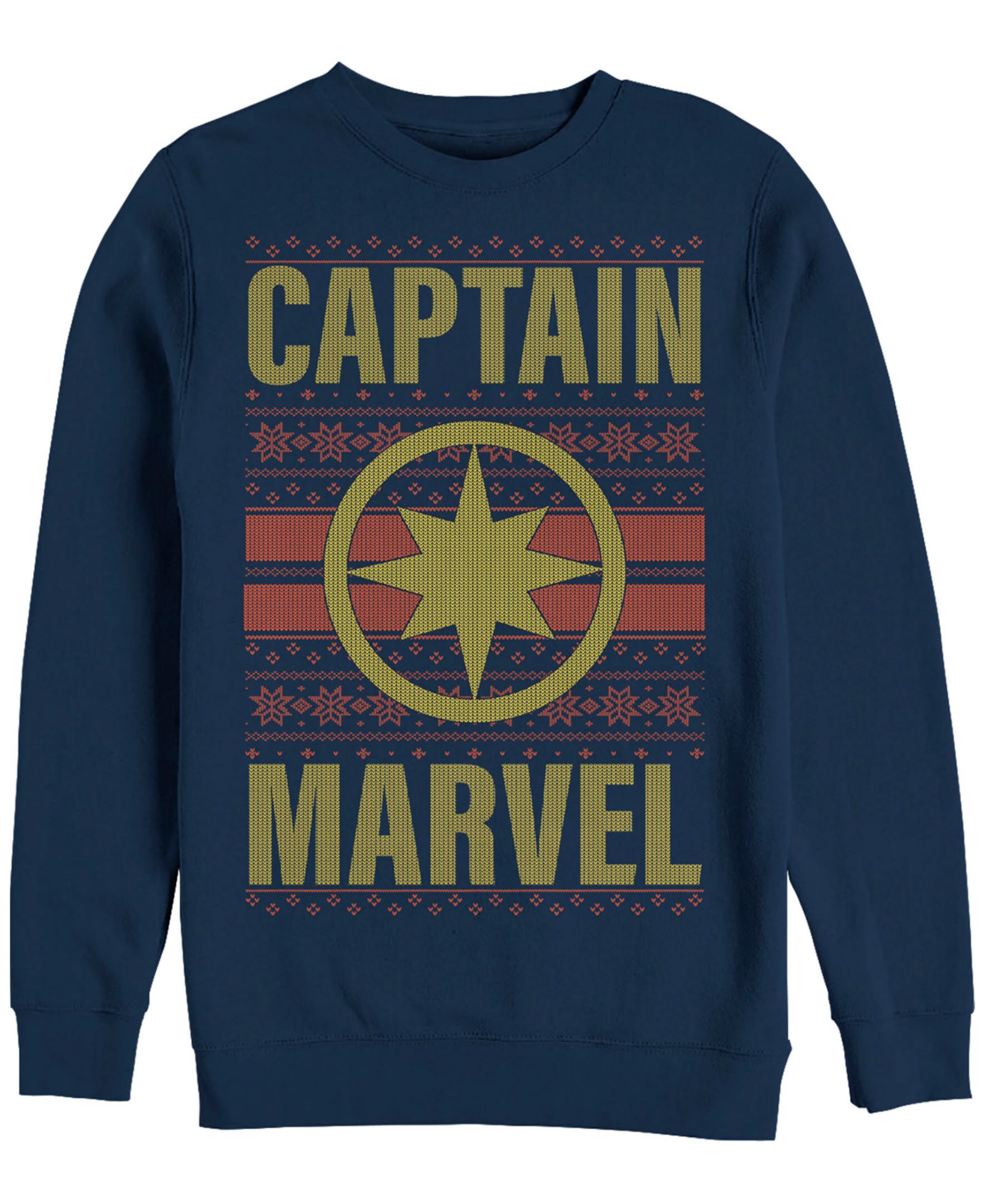 Мужской флисовый джемпер Marvel Captain Marvel с логотипом на груди