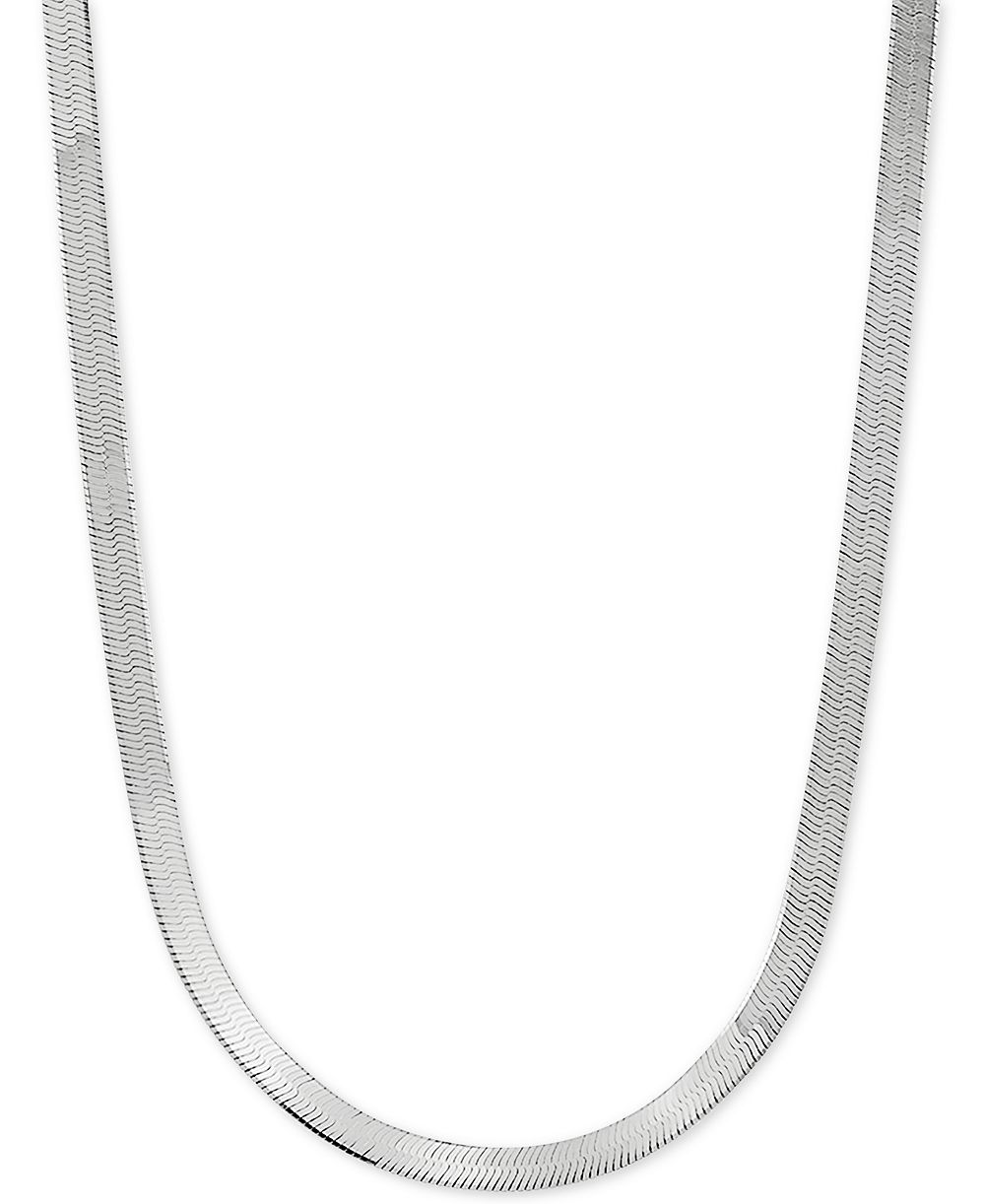 Цепочка-ожерелье Herringbone Link 20" в Sterling Silver