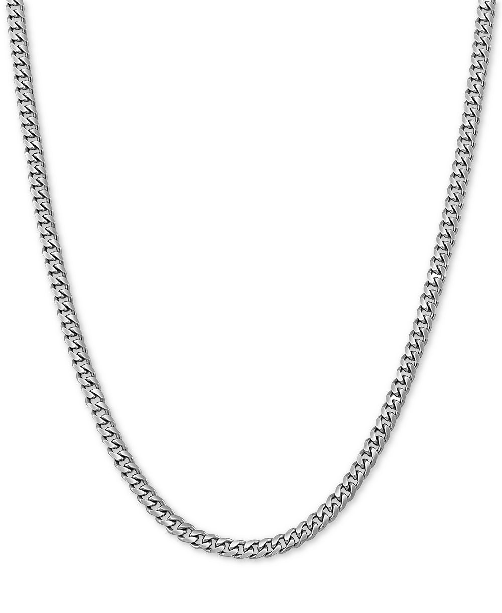 Cuban Link Chain 20" Necklace (2-3/4mm) in Sterling Silver
