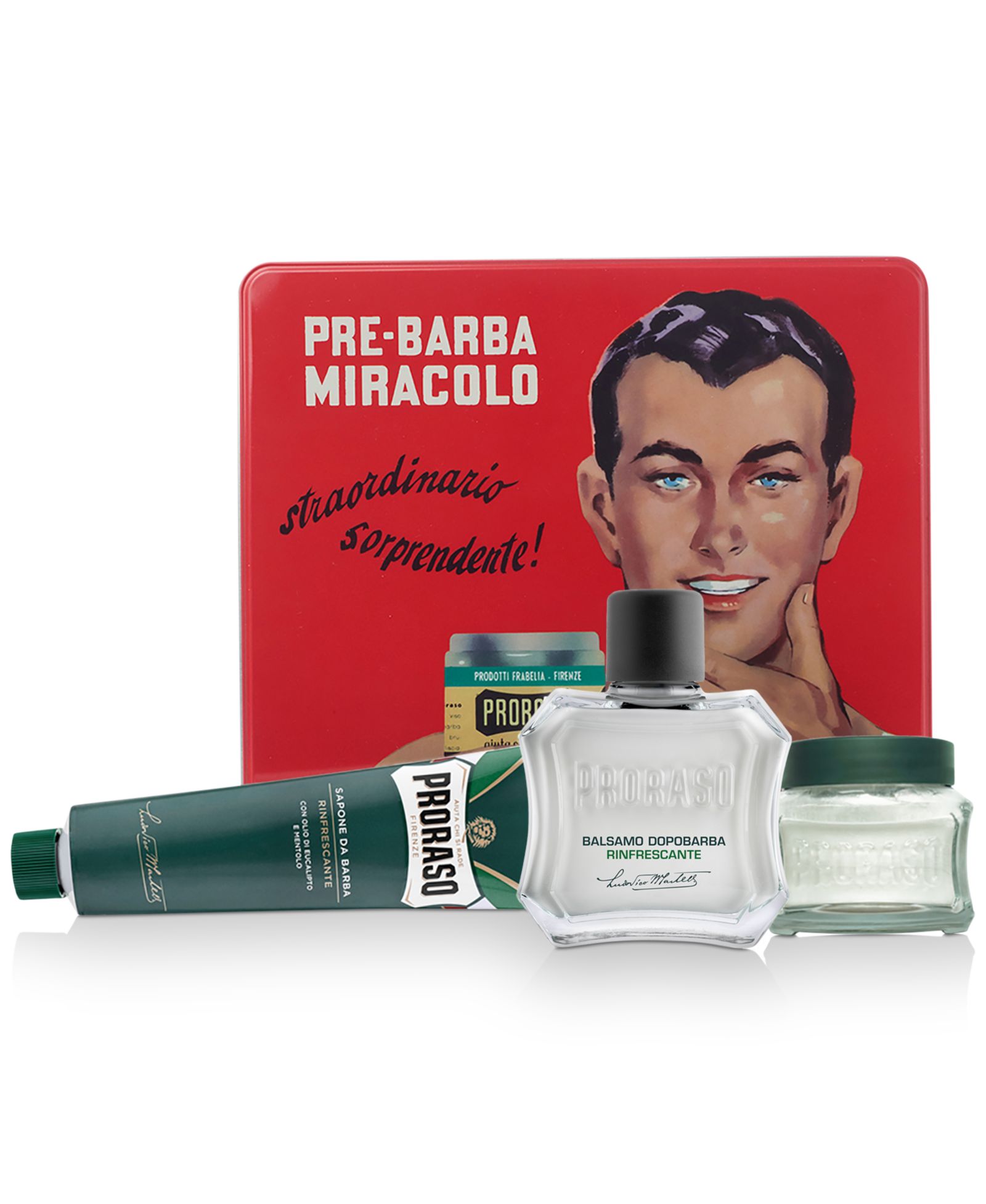 Подарочный набор Proraso 4-Pc. Vintage Gino Tin - Refreshing Formula