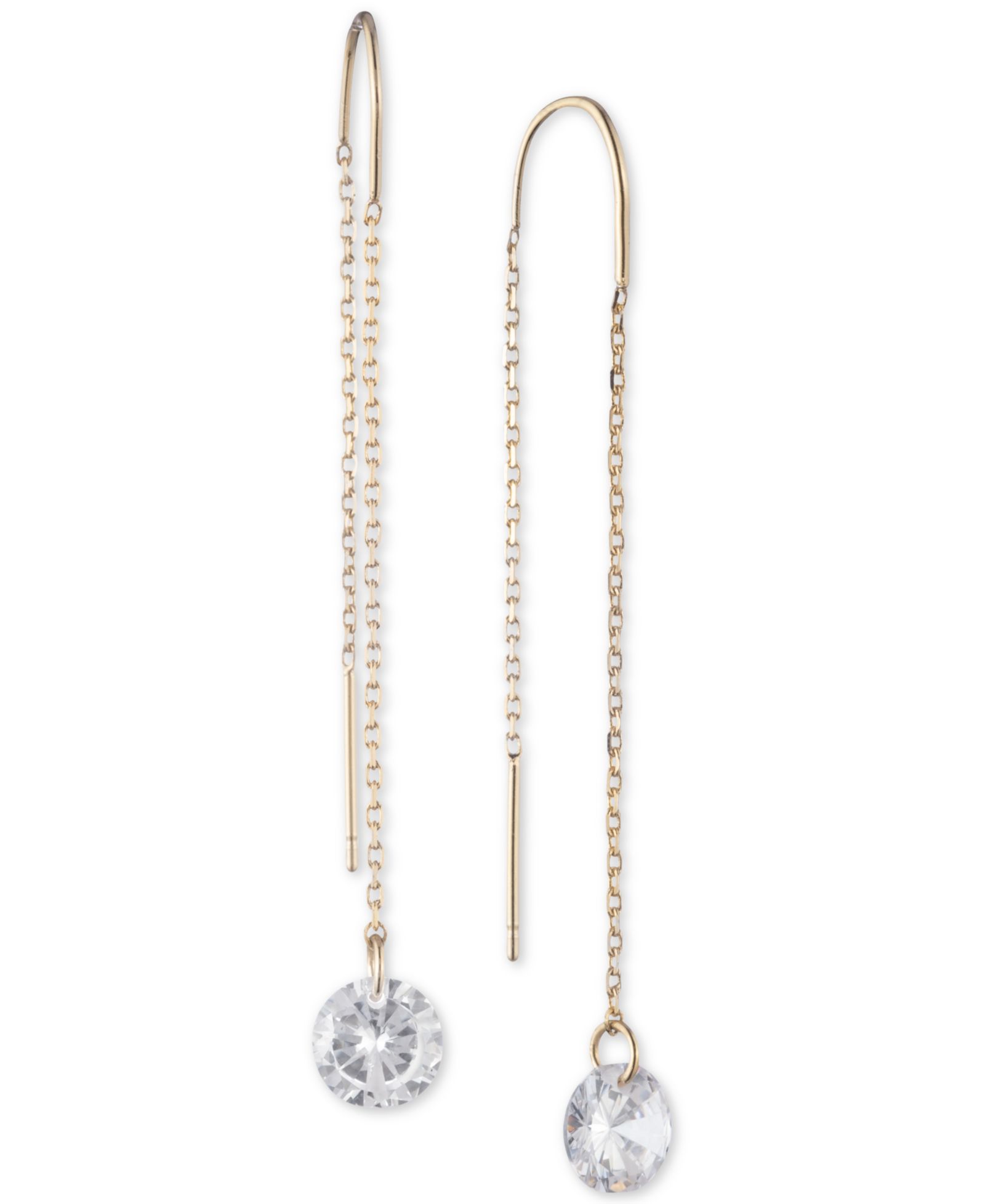 DKNY серьги-подвески с кристаллами