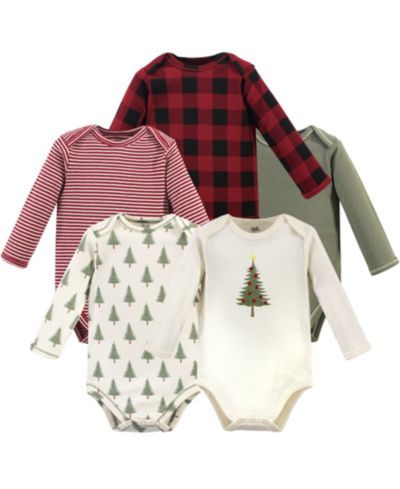 Touched by Nature Baby Boys Unisex Natural Cotton Long-Sleeve One-Piece