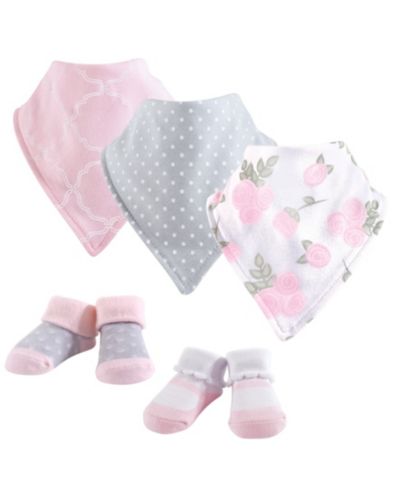 Hudson Baby набор из хлопкового нагрудника и носков