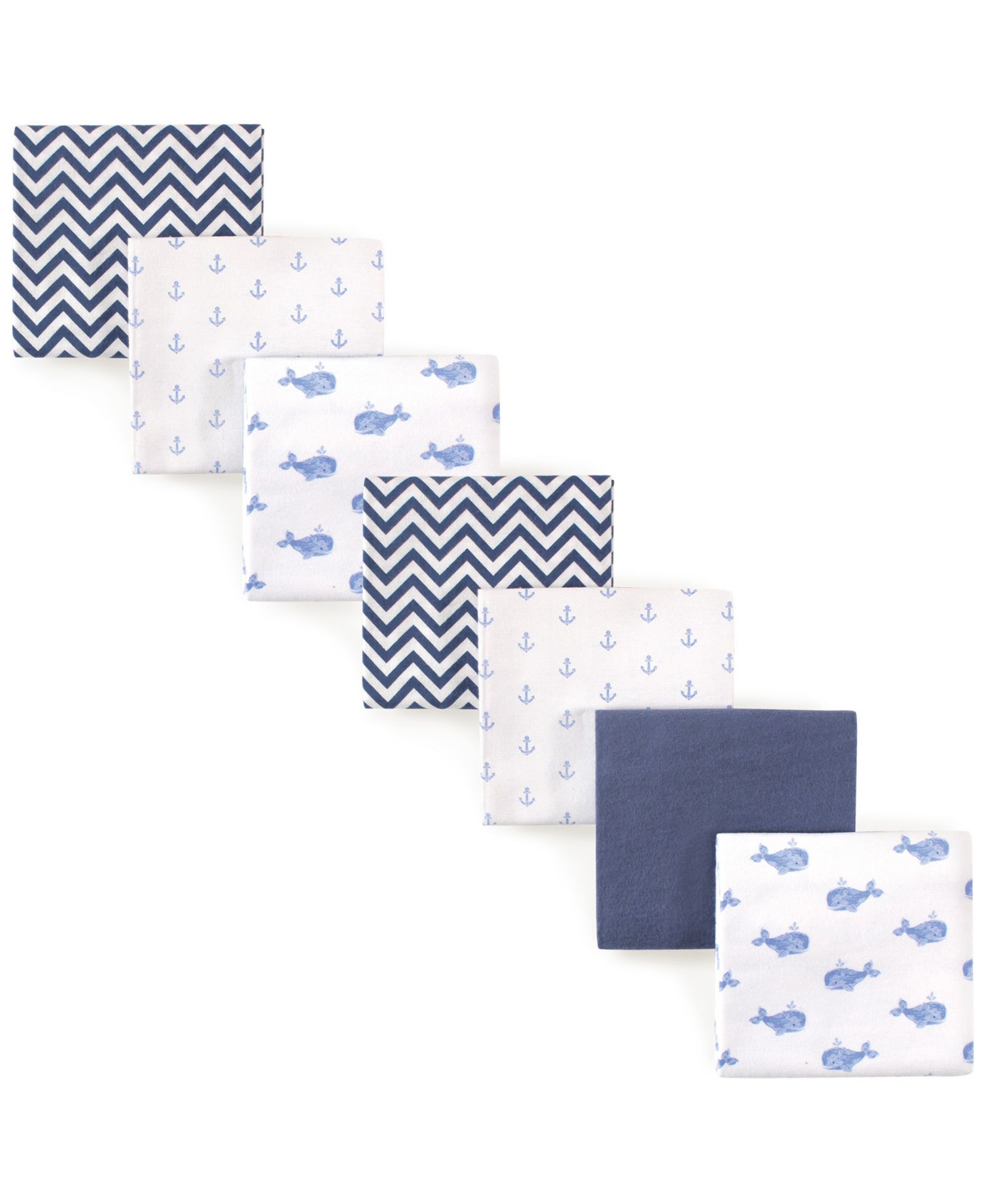 Детские хлопковые фланелевые одеяла Hudson Baby Boys Seven-Pack