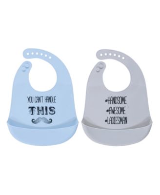 Детские силиконовые нагрудники Hudson Baby
