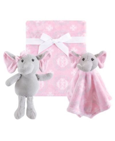 Hudson Baby Plush Blanket, Security Blanket and Toy Set