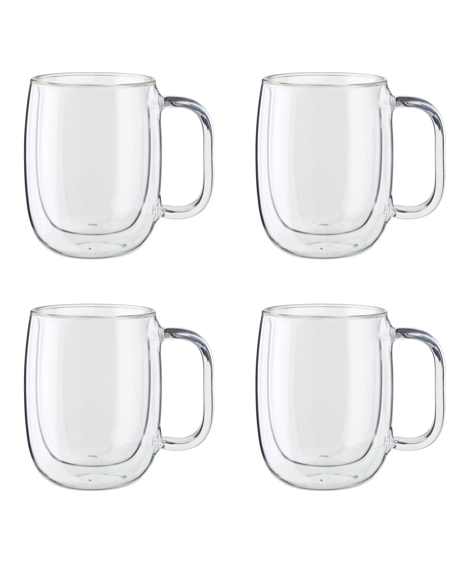 ZWILLING Sorrento Plus Double Wall Coffee Mugs, Set of 4