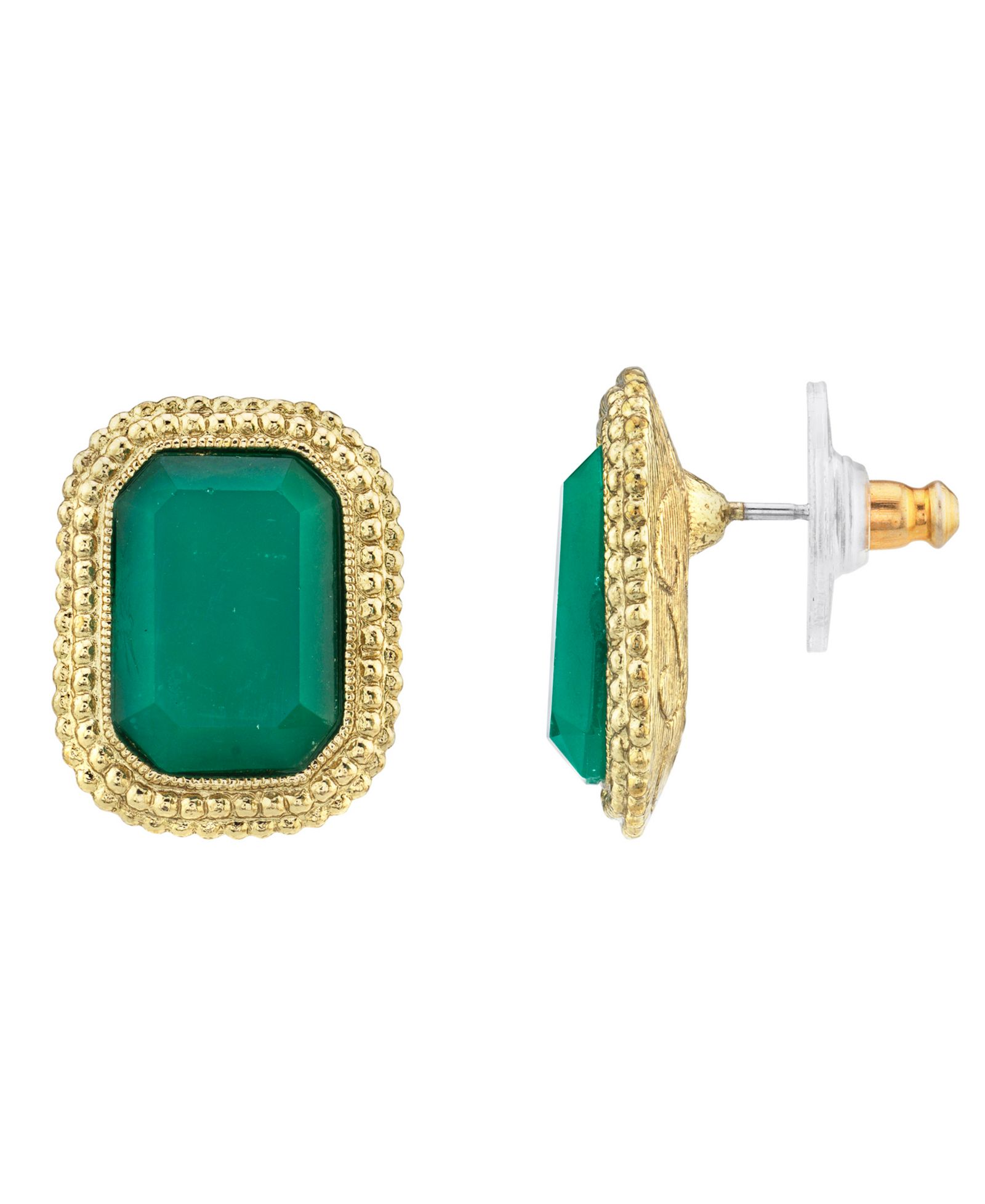 2028 Gold-Tone Post Earrings