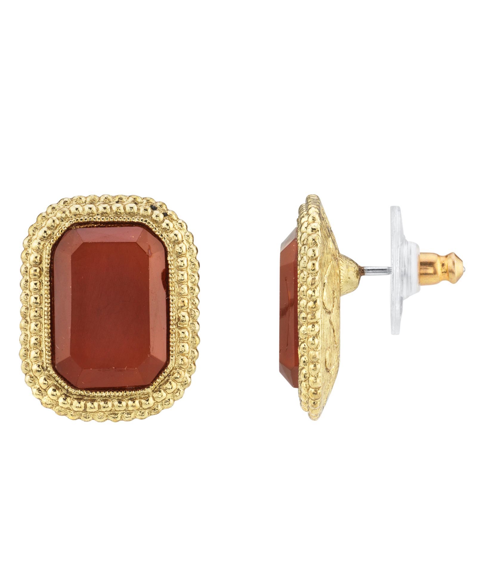 2028 Серьги-гвоздики Gold-Tone