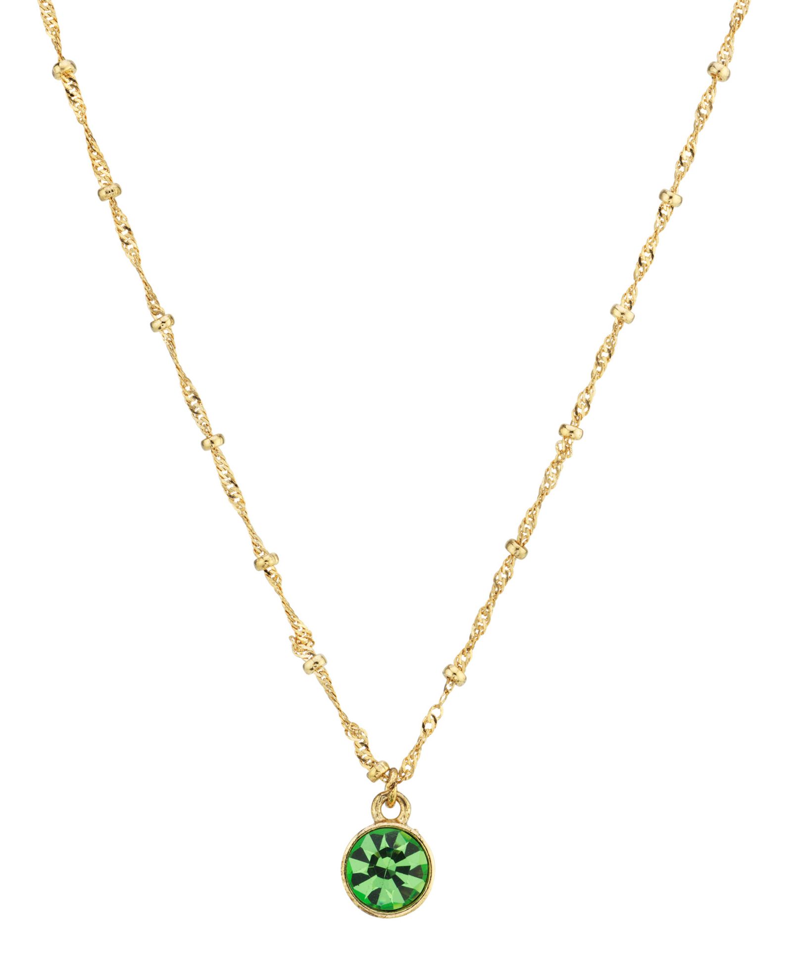 2028 14K Gold-Dipped Pendant Necklace