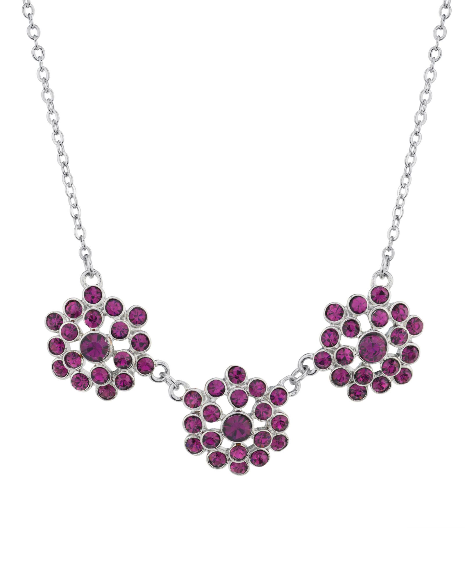 2028 Silver-Tone Collar Necklace
