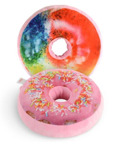 Декоративная подушка Cheer Collection Reversible Photoreal Donut, 16" Round