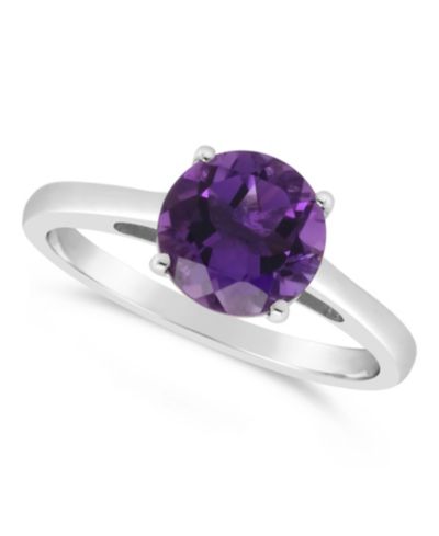 Кольцо с аметистом (1-3/4 ct. t.w.) из стерлингового серебра. Также доступно с Sky Blue Topaz (2-3/8 ct. t.w.) и Rose Quartz (1-9/10 ct. t.w.)