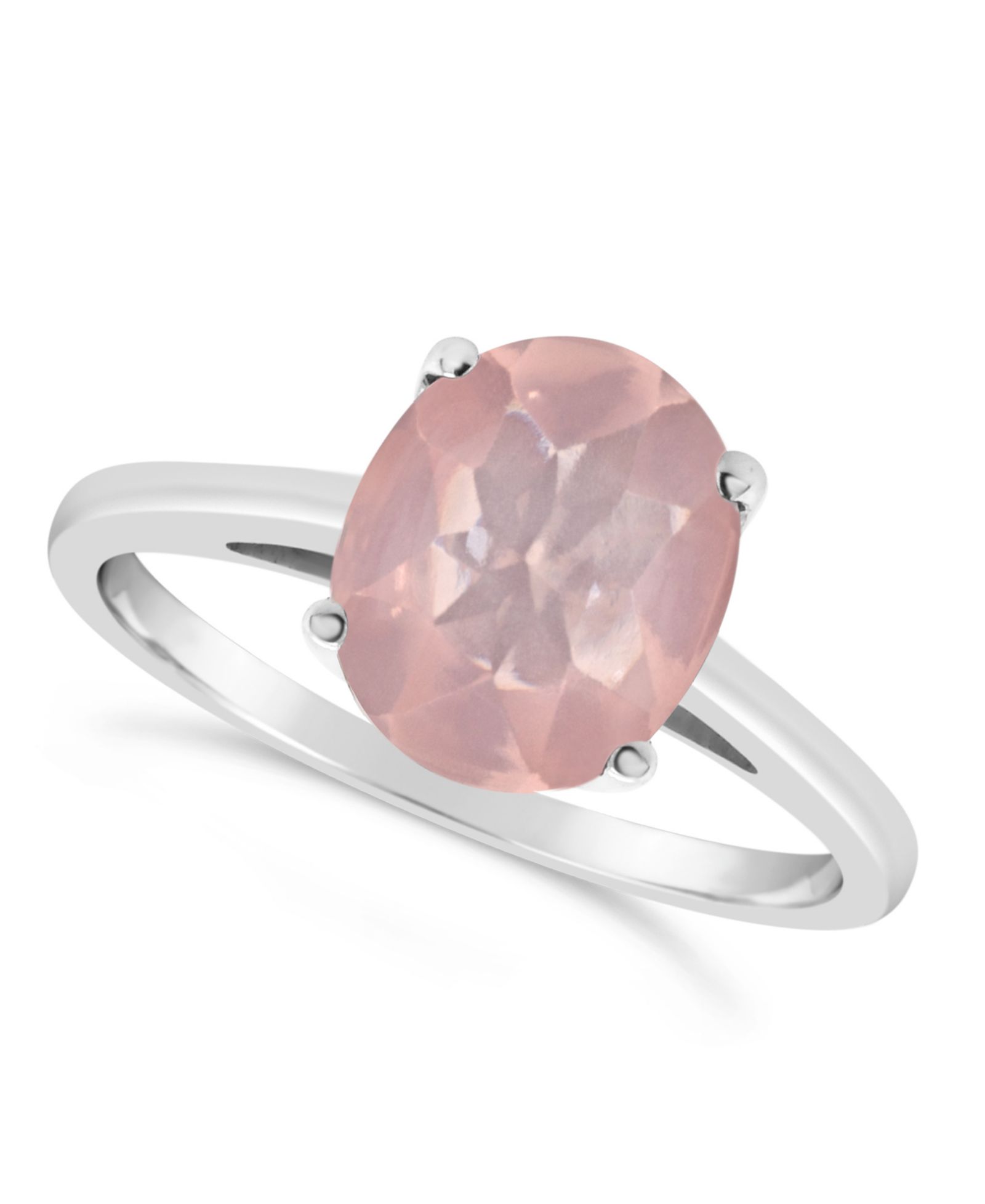 Sky Blue Topaz (3  ct. t.w.) Ring in Sterling Silver. Also Available in Rose Quartz (2-1/4 ct. t.w.)