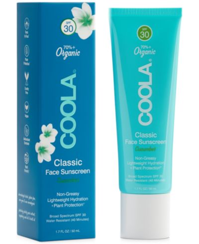 Coola Classic Face Sunscreen Lotion SPF 30 - Cucumber