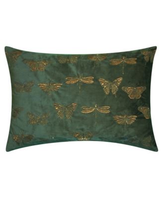 Edie@Home Butterflies Moths Decorative Pillow, 13" x 20"