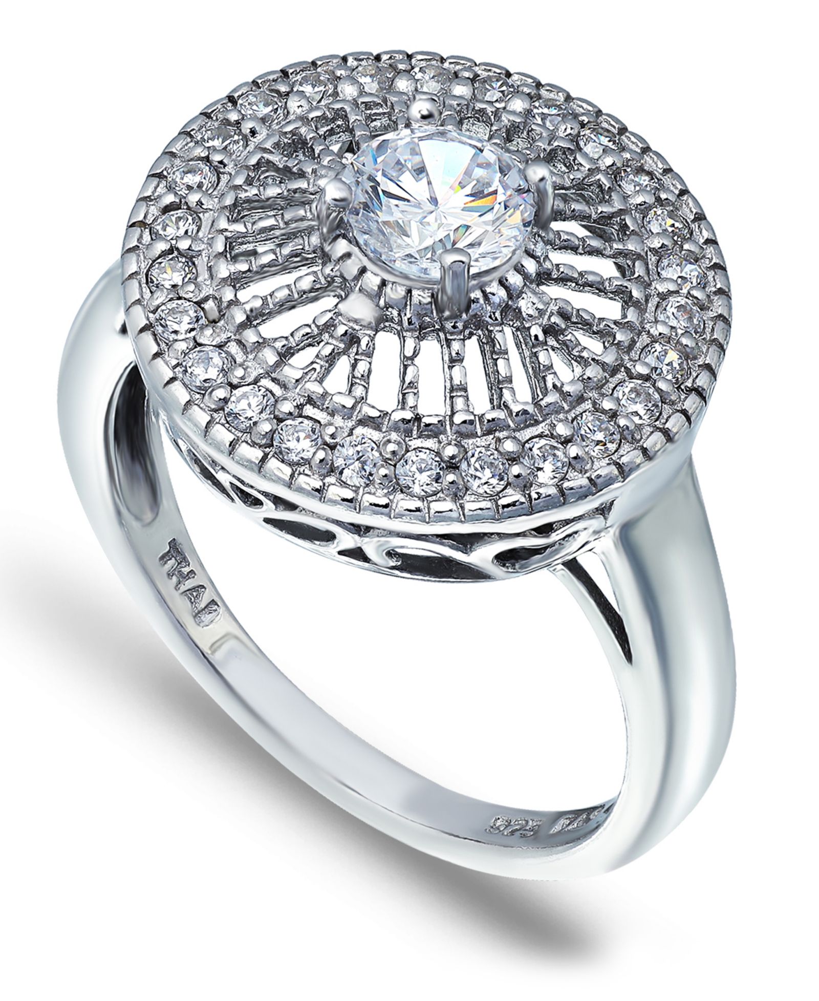 Macy's Cubic Zirconia Medallion Ring