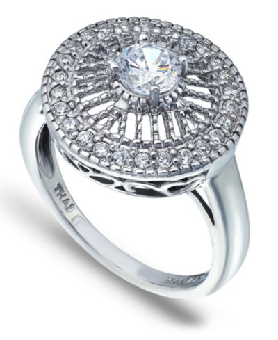 Кольцо Macy's Cubic Zirconia Medallion